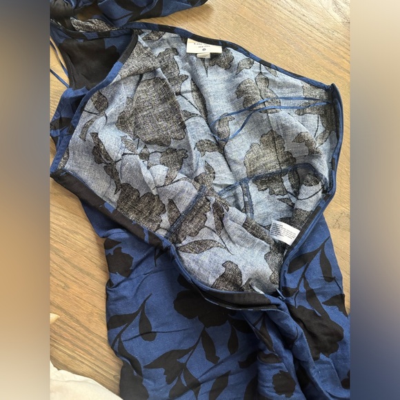 Kate Spade X Target Classic Rose One Shoulder Blue Black Jumpsuit size 6 8 - Picture 10 of 11